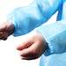 Coverall, Non-Woven, Blue, 10 Pcs.